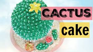 After the cake is completely cooled, trim excess cake with a sharp kitchen knife and brush away any crumbs from the top of the cake. Cactus Cake Cake Style