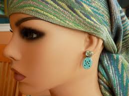 Amy Kahn Russell sterling turquoise topaz earrings