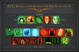 Rpg Skill Icons For Necromancer Necromancer Rpg Skills