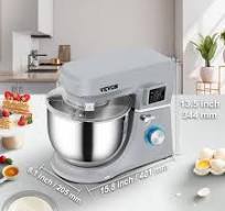 VEVOR Stand Mixer, 660W Electric Dough Mixer with 6 Speeds LCD Screen  Timing, Tilt-Head Food Mixer with 7.4 Qt Stainless Steel Bowl, Dough Hook,  Flat ...