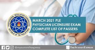 26 february 2021 deadline for enquiries about results. Ple Result March 2021 Physician Board Exam List Of Passers Top 10 The Summit Express