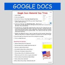 Chloe is a social media expert and shares lifestyle tips on lifehack. Google Docs Memorial Day Trivia Google Classroom Tpt