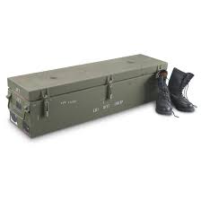 Large plastic storage bins can be put in the garage or basement. New U S Military Surplus Storage Container 162052 Storage Containers At Sportsman S Guide Metal Storage Containers Waterproof Storage Storage Containers