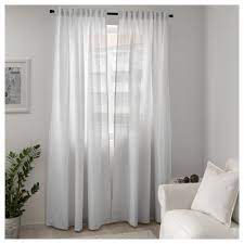 Tibast Curtains 1 Pair White 57x98 Ikea Curtains With Blinds Curtains Living Room Decor Curtains