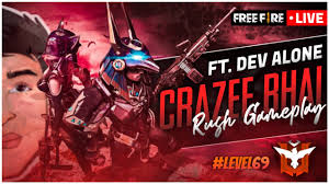 World popular streamers all choose to live stream arena of valor, pubg, pubg mobile, league of legends, lol, fortnite, gta5, free fire and minecraft on nonolive. Free Fire Live With Dev Alone Rush Gameplay Crazee Bhai Youtube