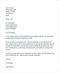 Browse cover letter examples for front desk receptionist jobs. 11 Front Desk Cover Letter Templates Free Sample Example Format Download Free Premium Templates