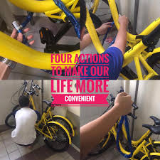 To release the bike pull out the yellow lock bar and place it in the . More Chained And Displaced Ofo Bikes Affirm Why We Can T Have Nice Things Mothership Sg News From Singapore Asia And Around The World