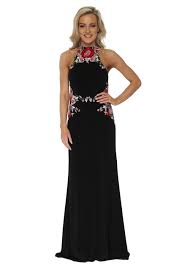 Check spelling or type a new query. Mascara Black Floral Embroidered Dress