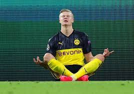 Erling haaland's celebration is a reproduction of a famous zen pose which is commonly used in various meditative practices, including yoga. The Night Of Erling Haaland At Signal Iduna Park Cricketsoccer
