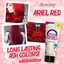 With an ash blonde hair dye, it's important to keep your hair's integrity by conditioning well after every session and at home. Dixmondsg Ariel Red Hair Dye Long Lasting Ash Colors 1 3 Months No Color Shampoo Needed Shopee Singapore