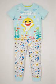 Baby Shark Unisex Pyjamas 1 6yrs Nutmeg