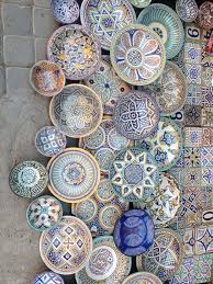 A Wall Of Ceramic Plates In Marrakesh Morocco Photo By Brandon Mably Kaffe Fassett Studio Plates On Wall Plate Decor Plates