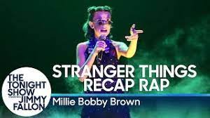 First look pics of stranger things' millie bobby brown in season 4 hint at devastating twist for eleven. Millie Bobby Brown Raps A Stranger Things Season 1 Recap Youtube