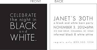 Black And White Invitation Card Black And White Party Invitation White Party Theme Black White Parties Party Invite Template