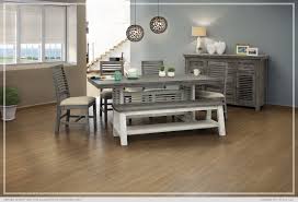 The Stone Dining Room Set From International Furniture Features A Two Tone Solid Wood Finish Wit Table And Chair Sets Dining Room Table Set