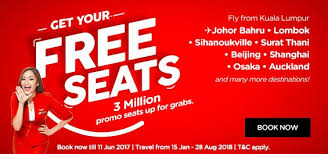 At airasia there are many products for you to choose from. Airasia 3 Million Free Seats 2018 Promotion Airasia Promotions