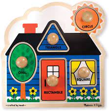If you're looking for free jigsaw puzzles to play, look no further than these five websites. Amazon Com Melissa Doug First Shapes Jumbo Knob Wooden Puzzle Melissa Doug Toys Games