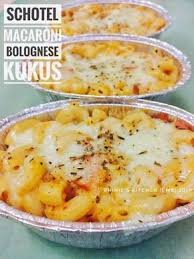 Resep Schotel Macaroni Bolognese Kukus Oleh Rhinie S Kitchen Resep Makanan Pendamping Ide Makanan Makanan Ringan Gurih