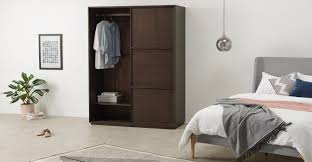Langdon Armoire Portes Coulissantes 150 Cm Noyer En 2020 Armoire Porte Coulissante Porte Coulissante Armoire