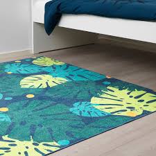 Urskog Rug Flatwoven Leaves Green 4 4 X5 3 Ikea In 2020 Flatwoven Rugs Ikea Rug