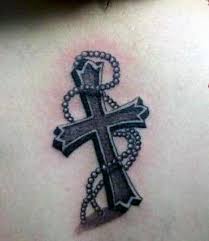 The artist's use of bright colors and bold black lines gives this memorial to st. 50 3d Cross Tattoo Designs For Men Jesus Ink Ideas