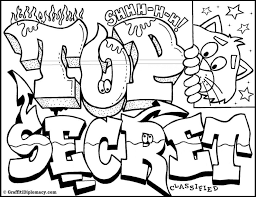 Coloring is fun for kids and adults, has lots of benefits including: Graffiti Coloring Page Coloring Home
