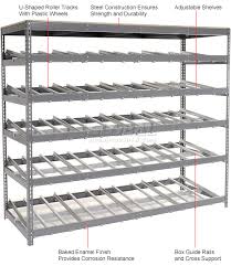 Assemble with the included casters for a mobile storage solution. Global Industrial Carton Flow Shelving Single Depth 5 Level 96 W X 36 D X 84 H 184056 Globalindustrial Com