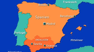 Gebiete von spanien + 2 autonome städte, mit informationen über hauptstadt, fläche und einwohnerzahl der regionen*: Andalusien Autonome Region Sudeuropa Kultur Planet Wissen