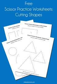 These practical printables for shapes like triangles, octagons. Scissor Practice Worksheets Cutting Shapes