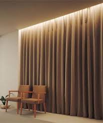 Curtain Grazing In 2021 Lighting Design Interior Ceiling Design Living Room Curtain Designs For Bedroom