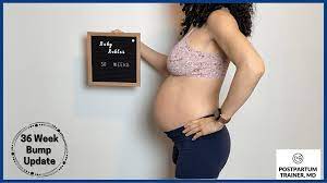 My 36 Week Pregnant Belly: Bump Update With Pictures - Postpartum Trainer,  Md