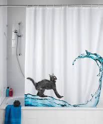 Cat Anti Mold Shower Curtain Cat Shower Curtain Shower Curtain Curtains