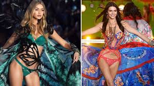 Victoria's secret models kendall jenner and bella hadid were for once taking a backseat on tuesday night, as they watched on at the los angeles lakers game at the staples center. Kendall Jenner Und Gigi Hadid Sind Die Star Engel Bei Victoria S Secret B Z Berlin