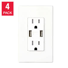 Use the electronic stud finder to make sure that you will not be drilling or cutting into a wall stud. Feit Electric Wall Receptacle With Usb Ports 4 Pack Costco