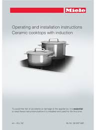 I followed the instruction to unlock it but was not working, . Miele Km 6304 Operating And Installation Instructions Pdf Download Manualslib