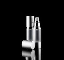30 ML Airless Bottle - Silver & Frosted | Cosmetic Packaging Now