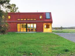 Foote Farm House Is A Little Red Home With A Green Heart In Vermont House Plans Farmhouse Modern House Exterior Modern Farmhouse