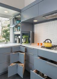 My wiser half suggested a simple sliding shelf as a solution to our blind others may find the idea useful. Which Is The Best Corner Storage Solution For Your Kitchen Houzz Uk