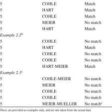 62 best couple instagram captions for all. Examples Of The Name Matching Procedure Download Table