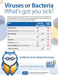 Viruses Or Bacteria What S Got You Sick Antibiotics Only Treat Bacterial Infections Viral Illnesses Cannot Be Antibiotic What Is Asthma Bronchitis Remedies