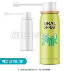 Download Matte Oral Spray Bottle Template Matte Aluminum Bottle With Long Nozzle Sprayer For Oral Spray 40 Ml Photo Realistic Canstock