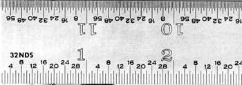 If i had to measure something that didn't fall within one of those marks i would just mark the tape measure with a pencil or count the lines…you know it might be 32″ and 3 little lines. Steel Rule Types And Usage
