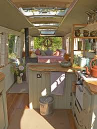 Tiny Majestic Bus House Is Pure Inspiration To De Clutter Bus Living Bus House School Bus House