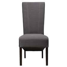 Attache par nouettes au dos de la chaise. Chaise De Salle A Manger Verdi Tissu Gris Anthracite Leen Bakker