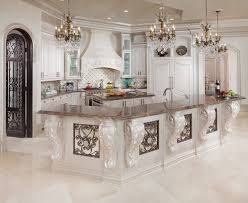 Mediterranean Kitchen In Designer White Luxury Kitchens Luxury Kitchen Design Elegant Kitchens