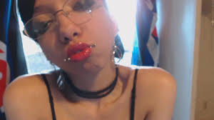 Tongue Teasing and Kissing Glass Dildo after Applying Sheer Pink Lip Gloss  - Free Porn Videos - YouPorn