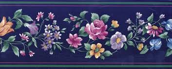 Bordeaux purple plum roses flower floral wallpaper border jubilee 15ft x 6.87in. Flower Wallpaper Border Flower Wallpaper Wallpaper Border Wallpaper