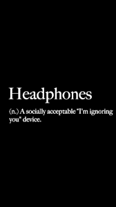 Headphones Funny Definition Socially Acceptable Funny