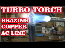 turbo torch brazing copper ac line