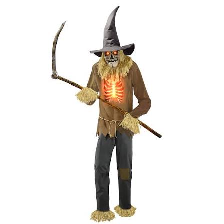Haunted Living 12-ft Lighted Animatronic Scarecrow 51112 at Lowes.com